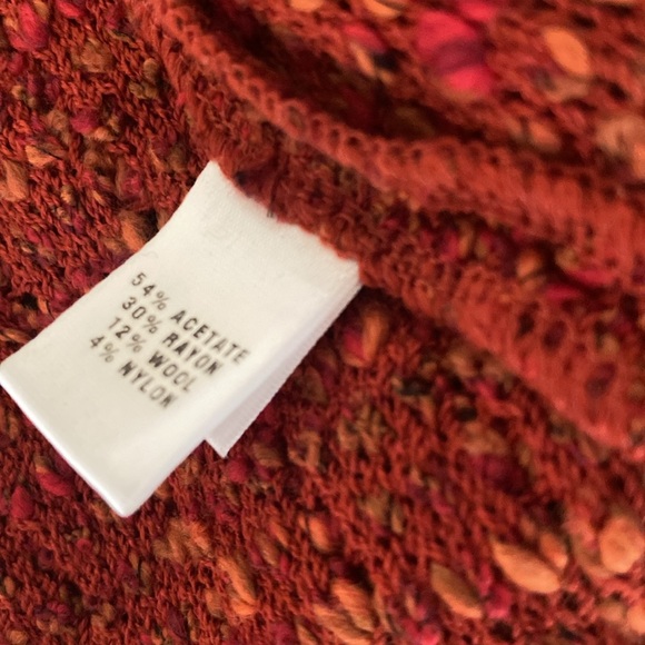 St. John Snap Front Tassel Sweater Jacket Size Large - Picture 8 of 8